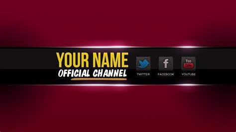 Good banner for a video channel must be able to inform audience what to expect from that channel. Terbaik Dari Red Youtube Banner Template No Text - Erlie Decor