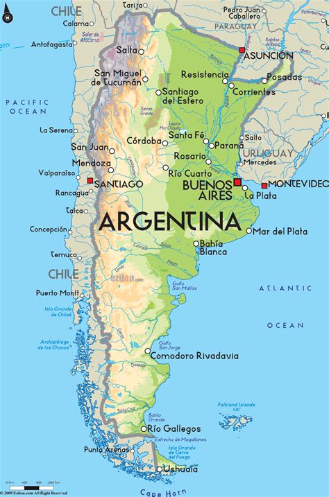 Alle karten sind gekapselte laminate für besseren schutz und haltbarkeit des produkts. Argentinien Kapital Karte