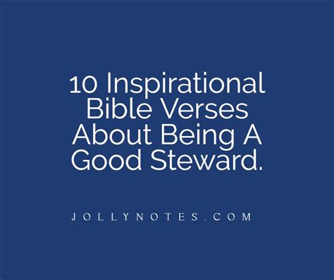10 Bible Verses About Being A Good Steward Being Good Stewards