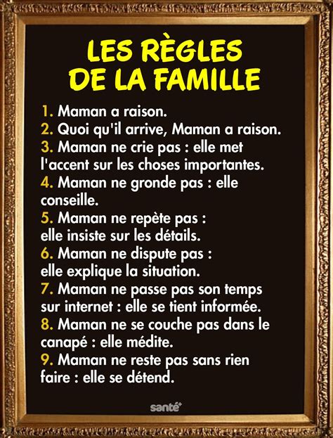 Les Regles De La Famille 1 Maman A Raison 2 Quoi Quil Arrive Maman