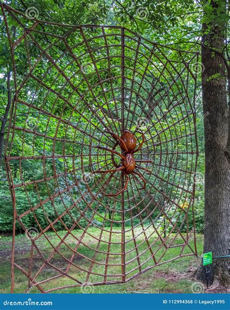 Nashville Tn Usa Cheekwood Park Giant Wood Spider Carving Editorial