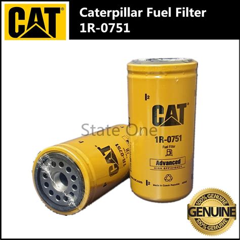 Caterpillar Advanced Efficiency Fuel Filter 1r 0751 1r 0751 1r0751