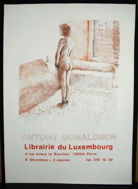 Affiche Librairie Du Luxembourg C Antony Donaldson Femme Nue Nude