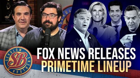 Breaking Fox News Releases Primetime Lineup Youtube