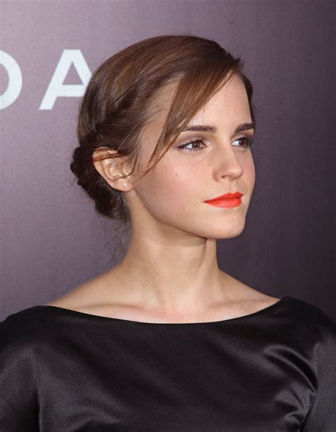 Emma Watson When It Comes To Lipstick Orange Is The New Black Or