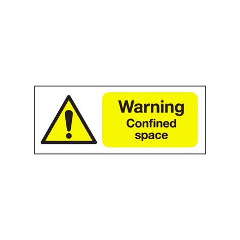 Warning Confined Space Signs Warning Confined Space Signage