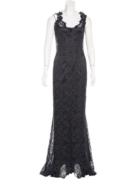 Dolce And Gabbana Lace Evening Gown Clothing Dag77326 The Realreal