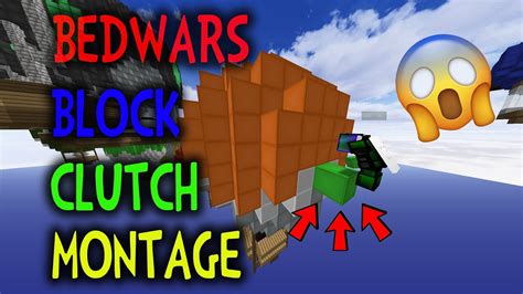 Bedwars Block Clutch Montage Over 100 Clutches Hypixel Bedwars