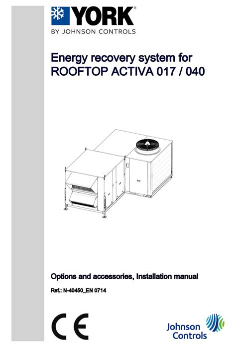 Johnson Controls York Rooftop Activa 017 022 Manual Pdf Download