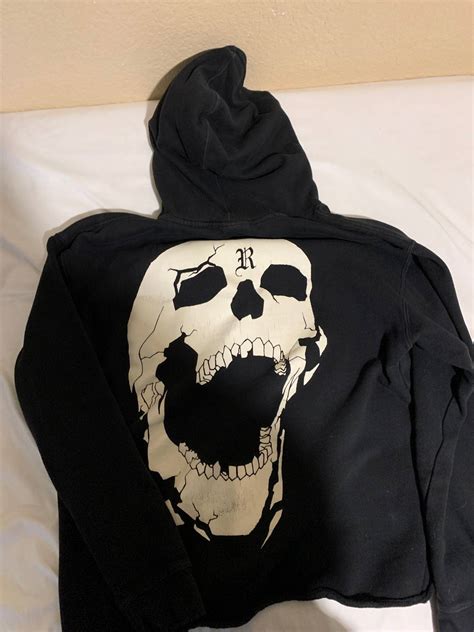 Revenge Revenge Bones Hoodie Black Grailed