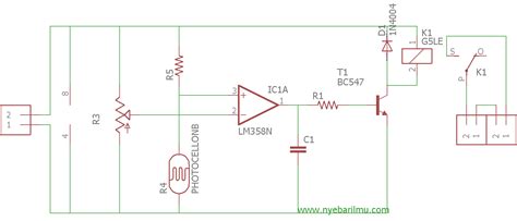 Rangkaian Sensor Ldr Untuk Saklar Lampu Otomatis