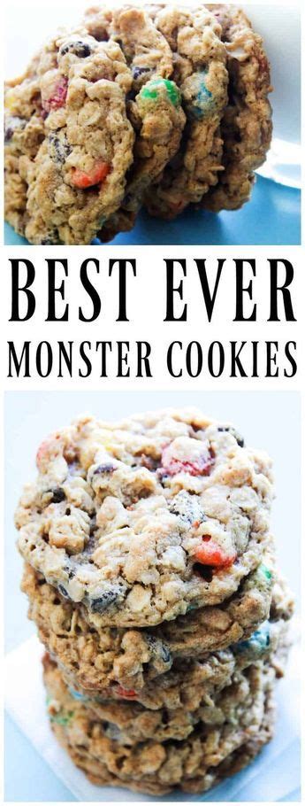 Best Ever Monster Cookies Recipe Best Cookies Ever Easy Cookie