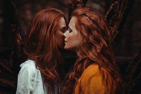 Wallpaper Face Women Redhead Model Looking Away Long Hair