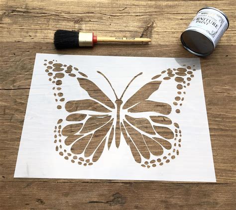 Butterfly Wings Insect Stencil Re Usable For Walls Furniture And