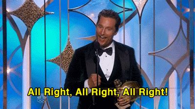 Alright or all right—which is correct? Matthew mcconaughey alright alright alright gif 5 » GIF ...