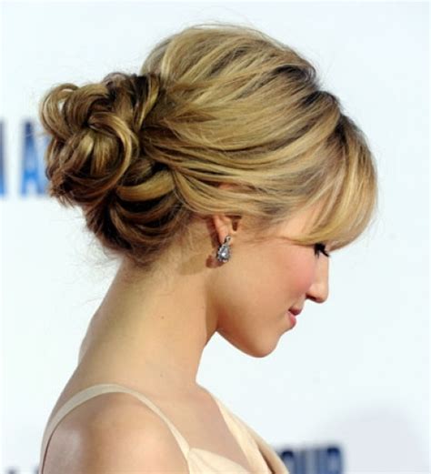 Messy Bun With Side Cut Hairs Bridal Hairstyle Bridal