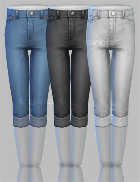 High Waist Kids For The Sims 4 In 2021 Skinny Jeans Kids Sims 4