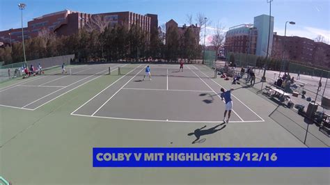 Colby V Mit Mens Tennis Highlights 31216 Youtube