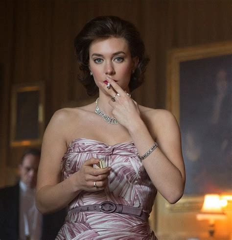 vanessa kirby as princess margaret she was absolutely smouldering face and the husky voice