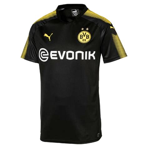 Find the latest borussia dortmund jerseys in authentic, replica and more uniform styles at fansedge today. Puma Borussia Dortmund Away Mens Short Sleeve Jersey 2017/2018 in Black | Excell Sports UK