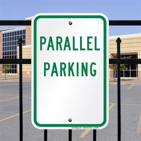 Parallel Parking Sign Sku K 5188