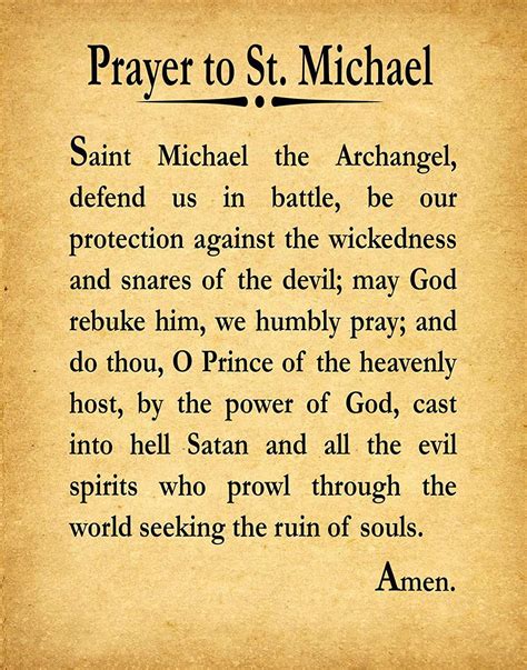 The Prayer To Saint Michael Oratio At Sanctum Michael Rchristendom