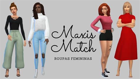 Cps Femininos Maxis Match The Sims 4 Youtube