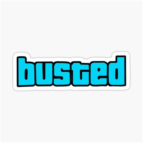 Gta 5 Busted Wasted Sticker Sticker For Sale By Emk817 Redbubble