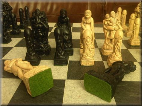 Black And Ivory Adult Erotic Sex Themed Kama Sutra Chess Set And Etsy
