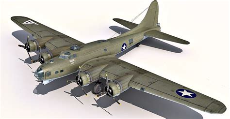 B 17 Flying Fortress 3d Model