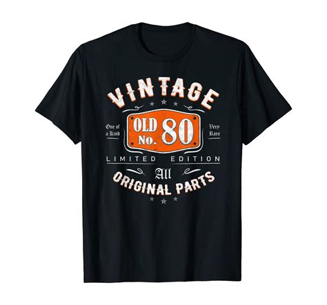 80 Years Old Birthday Classic 1940 Vintage 80th Birthday T Shirt