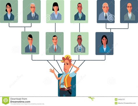 Top Heavy Organizational Structure Stock Vector Image 34552737