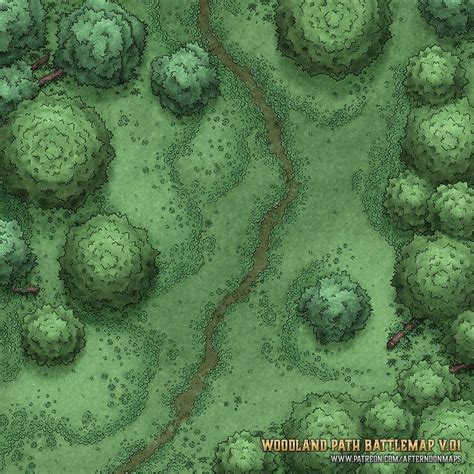 Afternoon Maps Is Creating Rpg And Dnd Battlemaps Patreon Forest Map