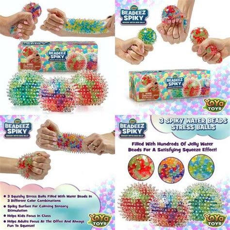 YoYa Toys Beadeez Squishy Stress Balls With DNA Spiky Textures Pack Colorful EBay