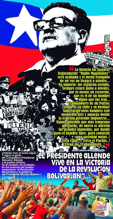Afiches Últimas Palabras De Salvador Allende Salvador Allende