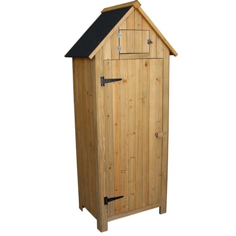 Ubesgoo 70 Wood Outdoor Storage Shed With Wooden Lockersgarden Tool
