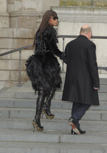 Naomi Campbell Over The Knee Boots Alexander Mcqueen Fashion Show