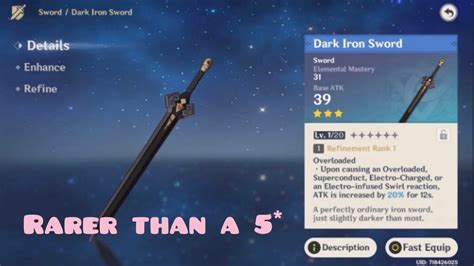 How To Get The Dark Iron Sword In Genshin Impact Youtube