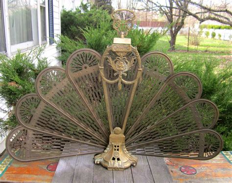 Maybe you would like to learn more about one of these? Fireplace Screen Folding Brass Accessories Vintage Home ...