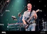 Glenn Tilbrook, lead singer of Squeeze performing at the Cornbury Music ...