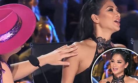 Nicole Scherzinger Awkwardly Laughs Off Agt Guest Hans Pussycat Dolls Jibe
