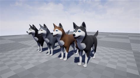 Husky Dog In Characters Ue Marketplace