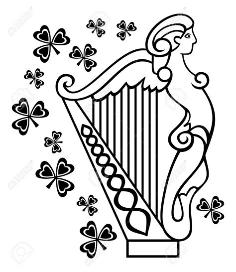Celtic Harp Drawing At Getdrawings Free Download