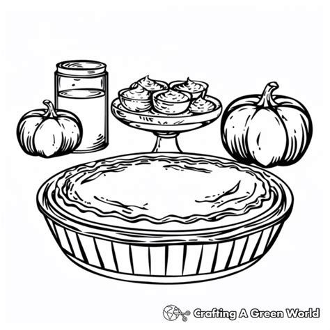 Pumpkin Pie Coloring Pages - Free & Printable!