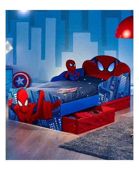 3.9 out of 5 stars. Spiderman Toddler Bed with Storage and Light Up Eyes ...