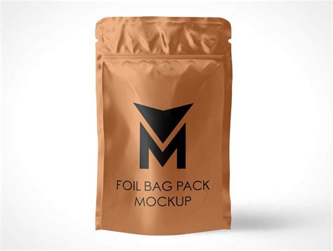 Download Sealed Foil Ziplock Pouch PSD Mockup - PSD Mockups