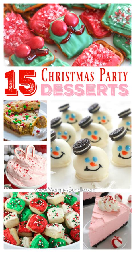 15 Delicious Christmas Party Dessert Ideas Mommys Bundle Christmas Desserts Party