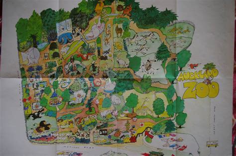 Auckland Zoo Map 1980s Zoochat