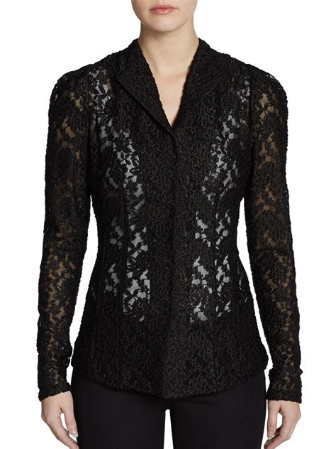 Lyst Elie Tahari Monica Lace Jacket In Black