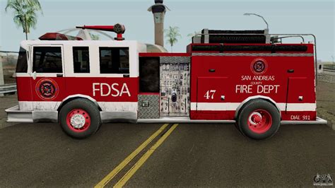 Firetruck Remastered For Gta San Andreas